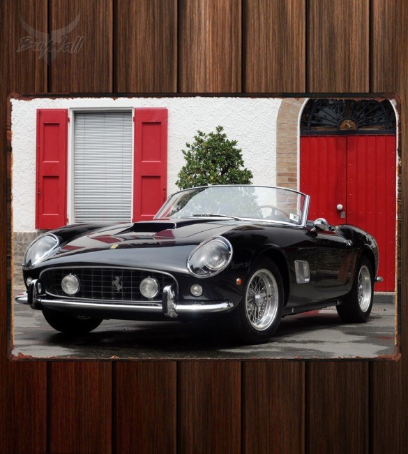 Металлическая табличка Ferrari 250 Spider California2030 Металлическая табличка Ferrari 250 Spider California2030